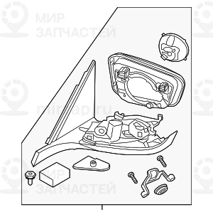 Aussenspiegel Beheizt Memory Bus Links
 BMW 51167485125