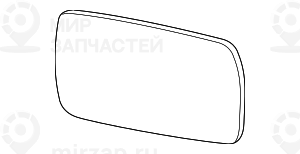 Стекло зеркала с обогревом плоское Л M
 BMW 51168050085