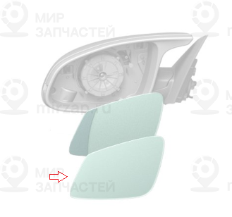 Spiegelglas Beheizt Plan Links
 BMW 51168059569