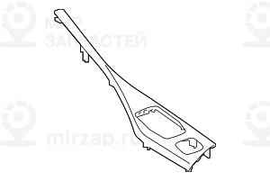 Накладка центральной консоли, алюминий
 BMW 51168064265