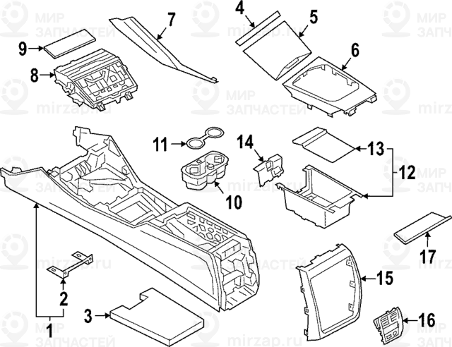 Blende Miko Beifahrer Akzent Chrom
 BMW 51168088328