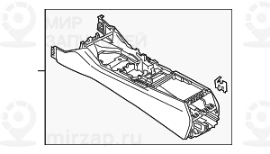 Mittelkonsole Leder
 BMW 51168093857