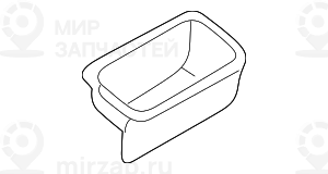 Вставка пепельницы SCHWARZ
 BMW 51168184516