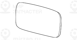 Стекло зеркала с обогревом выпуклое П
 BMW 51168250439