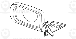 Наружное зеркало с обогр. без стекла л
 BMW 51168266465