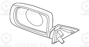 Наружное зеркало с обогревом без стекл.П
 BMW 51168266604