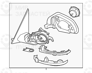 Aussenspiegel Beheizt Mem
 BMW 51168491674