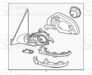 Aussenspiegel Beheizt Mem
 BMW 51168738382