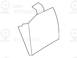 Накладка среднего подлокотника Зд SCHWARZ
 BMW 51169110484
