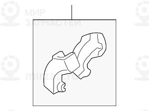 Комплект накладок ножки зеркала SCHWARZ
 BMW 51169121512