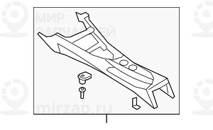 Центр.консоль с держателем для напитков SCHWARZ
 BMW 51169169507