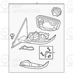 Наружное Зеркало С Обогревом Л
 BMW 51169854785