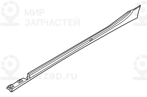 Щиток швеллера загрунтованный Л
 BMW 51177233365