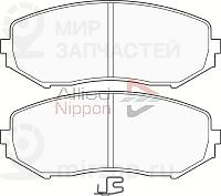 Колодки тормозные передние ALLIED NIPPON ADB31578