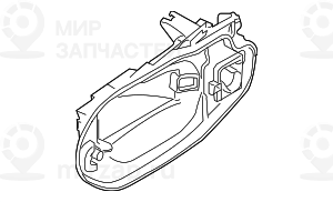 Держатель наружной ручки двери Л Зд
 BMW 51203449055