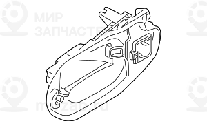 Держатель наружной ручки двери П Пд
 BMW 51203449078