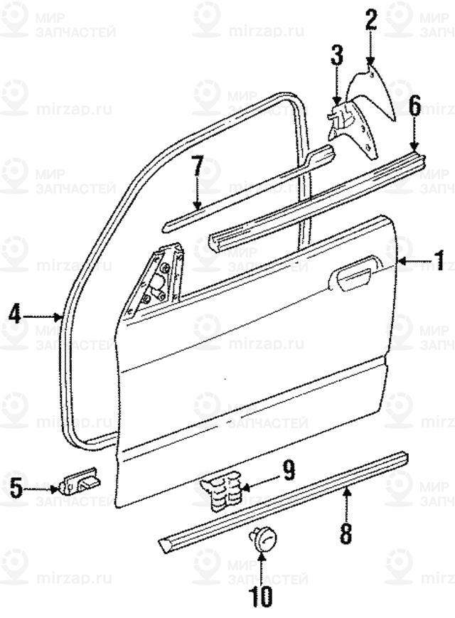 Защитный молдинг шахты Л Наруж
 BMW 51211977675