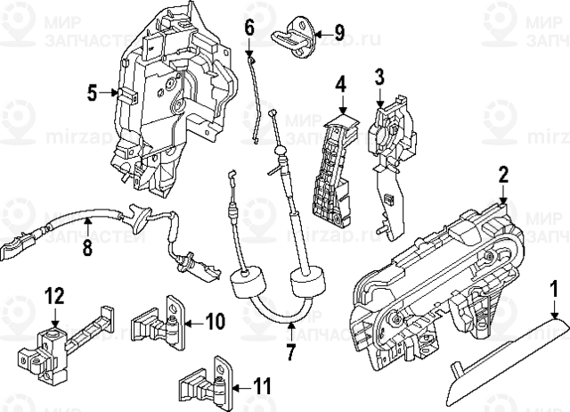 Blende Tгјraussengriff Grundiert Links
 BMW 51215B3C933