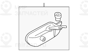 Ручка привода замка двери Л Внутр
 BMW 51217032925