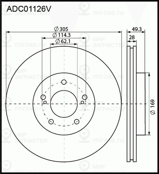 Запчасть ALLIED NIPPON ADC01126V