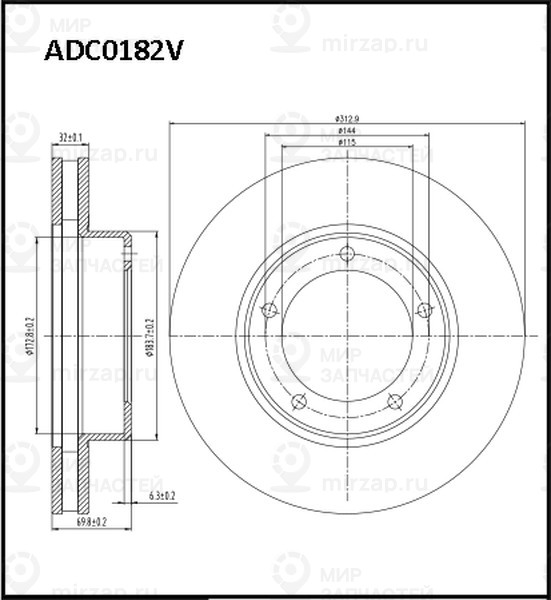 Запчасть ALLIED NIPPON ADC0182V