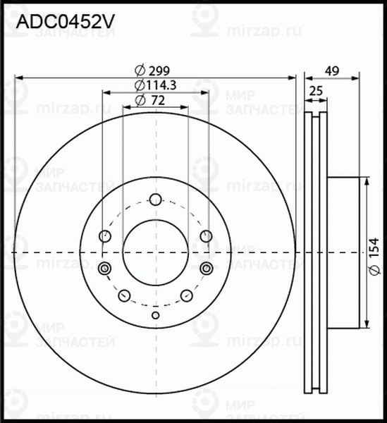 Запчасть ALLIED NIPPON ADC0452V