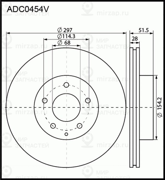 Запчасть ALLIED NIPPON ADC0454V