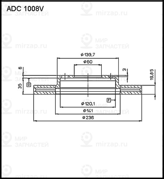 Запчасть ALLIED NIPPON ADC1008V