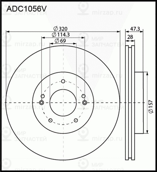 Запчасть ALLIED NIPPON ADC1056V