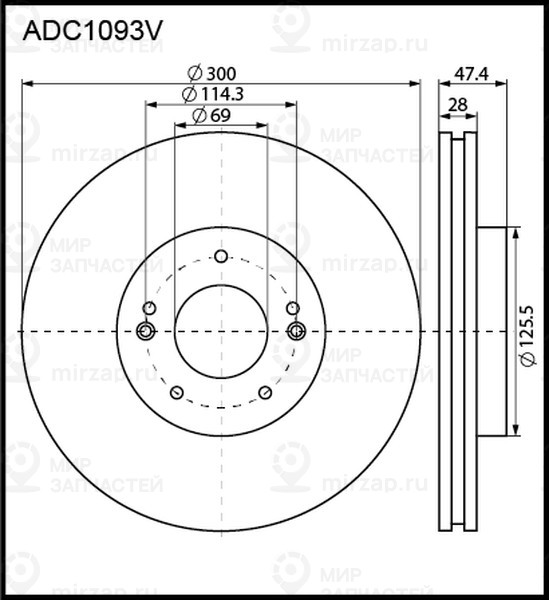 Запчасть ALLIED NIPPON ADC1093V