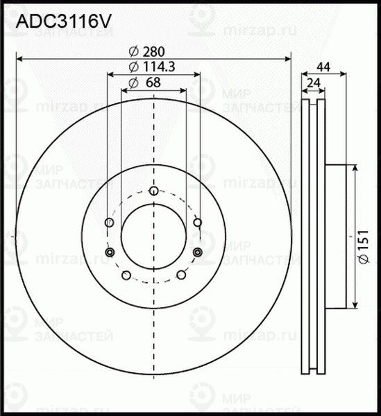 Запчасть ALLIED NIPPON ADC3116V