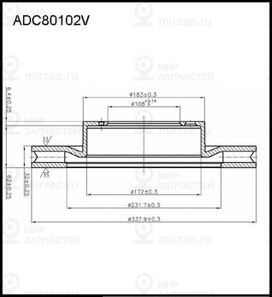 Запчасть ALLIED NIPPON ADC80102V