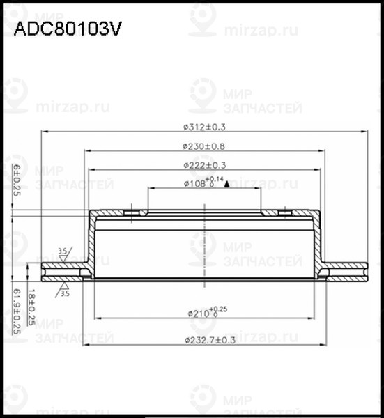 Запчасть ALLIED NIPPON ADC80103V