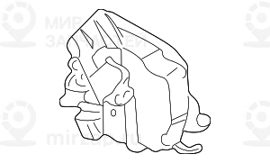 Замок с поворотной защелкой Л Пд
 BMW 51218235097