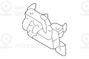 Механизм замка капота, нижняя часть П
 BMW 51238164764