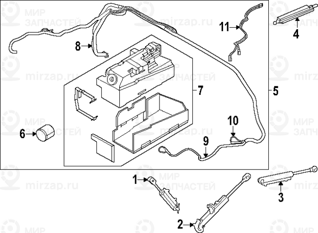 Hydraulikzylinder Heckkla
 BMW 51247492521