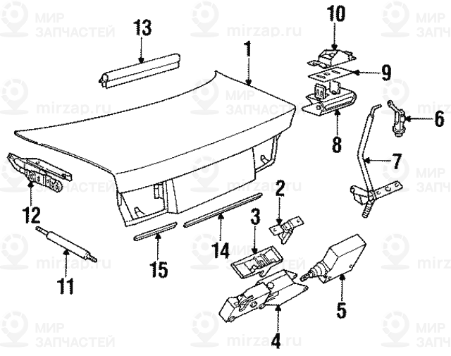 Замок багажной двери
 BMW 51248118688