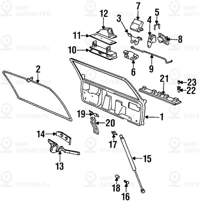 Запорный механизм с ключом
 BMW 51248149162