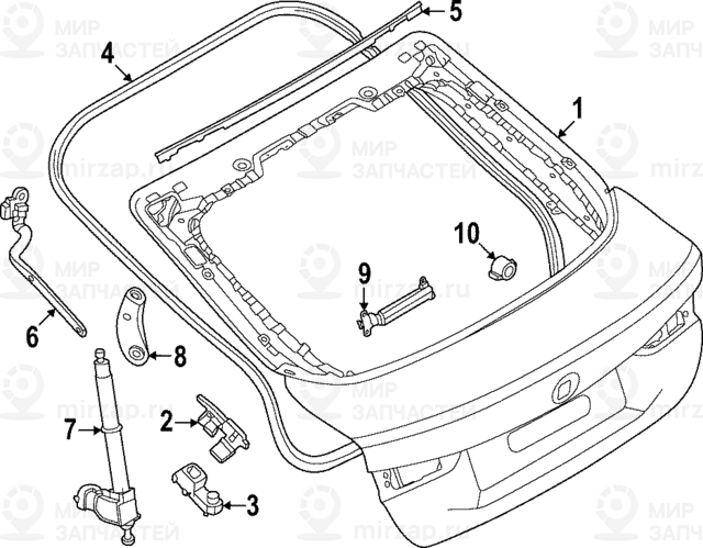 Демпфер Крышки Багажника
 BMW 51249478016