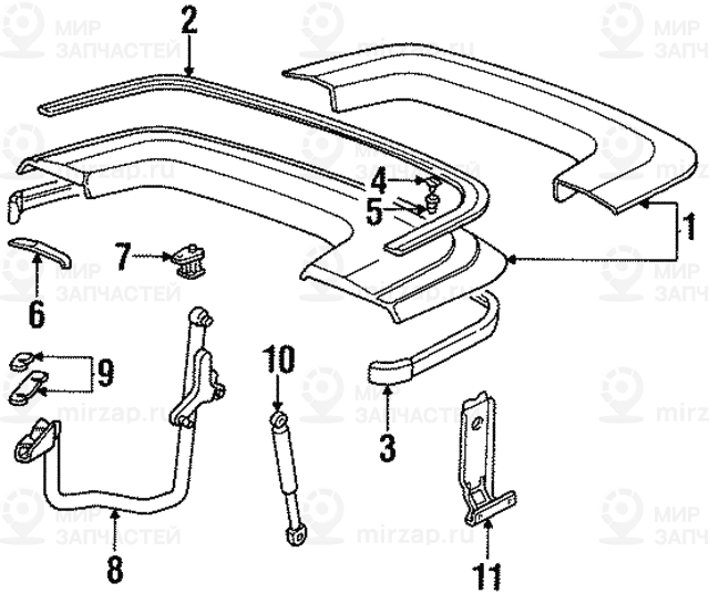 Упор Л
 BMW 51258171799