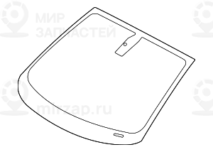 Лобовое стекло,зеленое с полутон.клином
 BMW 51317339061