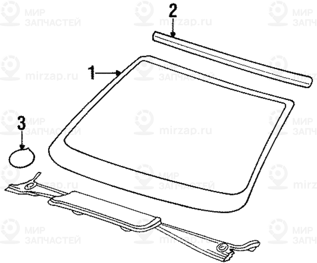 Лобовое стекло бесцветное с Gruenkeil
 BMW 51318174010