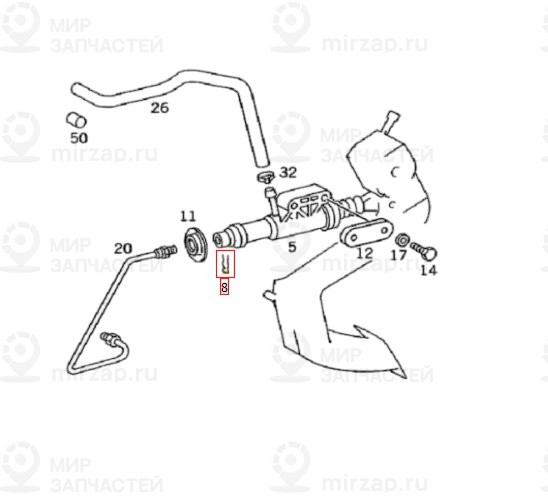 Запчасть Mercedes-Benz A0002951173