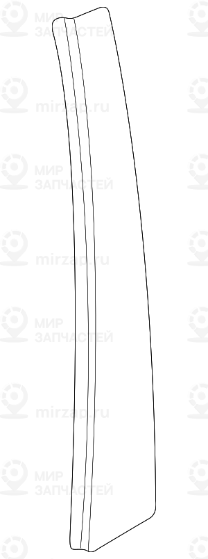 Декоративная планка окон.рамы Л GLANZSCHWARZ
 BMW 51328160407