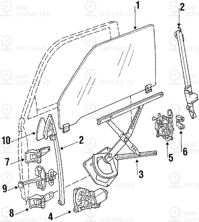 Электр.стеклоподъемник Л Пд
 BMW 51331868829