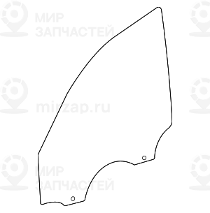 Боковое стекло Л Пд двери зеленое
 BMW 51332990295
