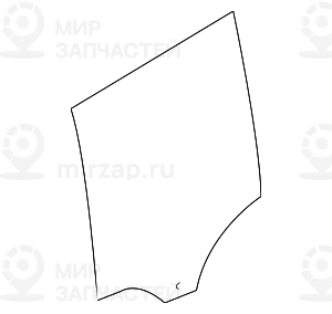 Боковое стекло Л Зд двери зеленое
 BMW 51333332311