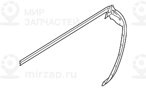 Уплотнитель шахты стекла Л Пд Внутр
 BMW 51337008573