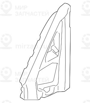 Уплотнитель треуг.накл.зеркала Л Наруж
 BMW 51337153795