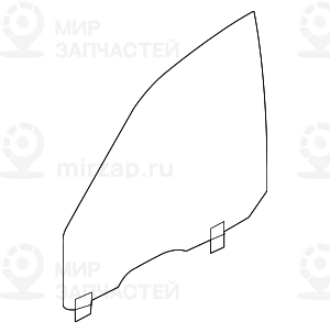 Боковое стекло Л Пд двери зеленое
 BMW 51337182109